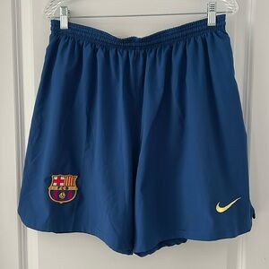 Nike Barcelona Blue Soccer Shorts, Men's size L